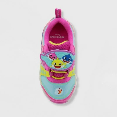 Toddler Girls' Nick Jr. Baby Shark Athletic Sneakers - Pink 4 Toddler Girls' Nick Jr. Baby Shark Athletic Sneakers - Pink - Image 2
