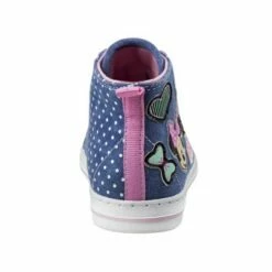 Disney Girl Minnie Mouse Denim High Top Sneakers -Kids' Shoes Official Shop unnamed file 1142