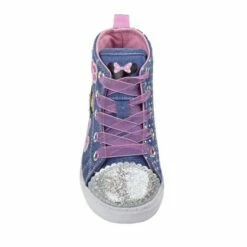 Disney Girl Minnie Mouse Denim High Top Sneakers -Kids' Shoes Official Shop unnamed file 1143