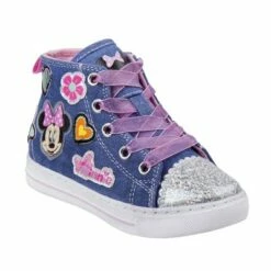 Disney Girl Minnie Mouse Denim High Top Sneakers -Kids' Shoes Official Shop unnamed file 1149