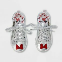 Kids' Disney Minnie Mouse Sneakers - Gray - Disney Store -Kids' Shoes Official Shop unnamed file 1203