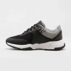 Kids' Lace-Up Raul Mesh Apparel Sneakers - Cat & Jack™ Black