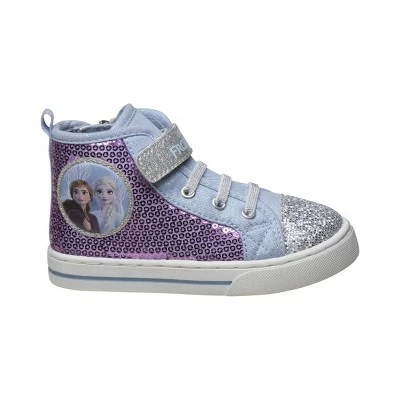 Disney Girl Frozen High Top Sneakers with Sequins 3 Disney Girl Frozen High Top Sneakers with Sequins