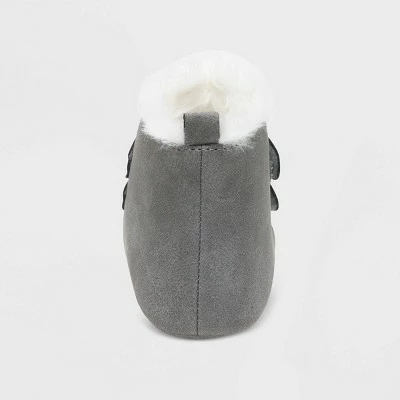 Baby Girls' Ro+Me by Robeez Bear Sneakers - Gray 5 Baby Girls' Ro+Me by Robeez Bear Sneakers - Gray - Image 3