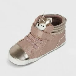 Ro+Me by Robeez Baby Girls' Fox Sneakers - Pink