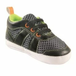 Luvable Friends Baby Boy Crib Shoes, Black Lime -Kids' Shoes Official Shop unnamed file 1827