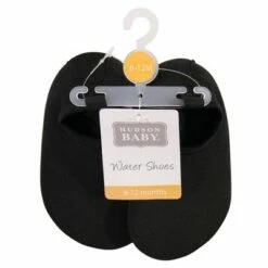 Hudson Baby Infant and Toddler Water Shoes for Sports, Yoga, Beach and Outdoors, Solid Black