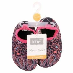 Hudson Baby Infant and Toddler Water Shoes for Sports, Yoga, Beach and Outdoors, Paisley Punch