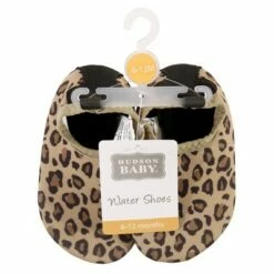 Hudson Baby Infant and Toddler Water Shoes for Sports, Yoga, Beach and Outdoors, Leopard