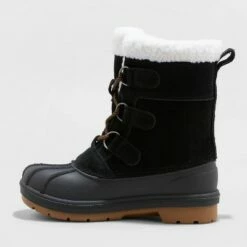 Kids' Kit Lace-Up Winter Boots - Cat & Jack™ Pink