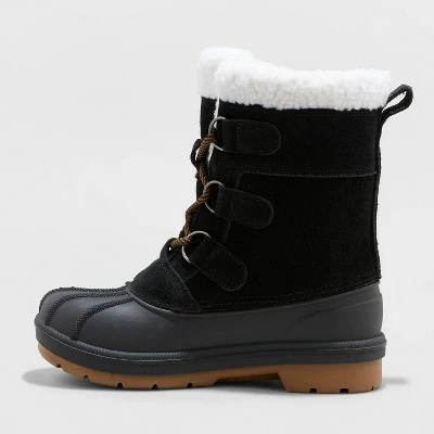 Kids' Kit Lace-Up Winter Boots - Cat & Jack™ Pink 3 Kids' Kit Lace-Up Winter Boots - Cat & Jack™ Pink