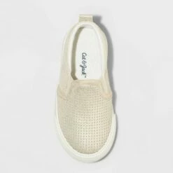 Toddler Girls' Emilia Slip-On Apparel Sneakers - Cat & Jack™ Gold -Kids' Shoes Official Shop unnamed file 252