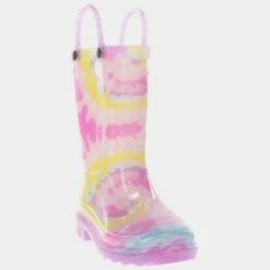 Toddler Girls' Western Chief Clara Tie-Dye Light-Up Glitter Rain Boots -Kids' Shoes Official Shop unnamed file 2544