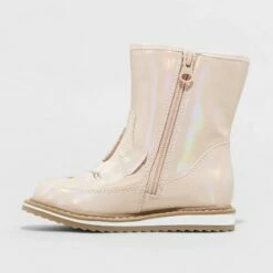 Toddler Girls' Isla Zipper Slip-On Winter Boots - Cat & Jack™ Pink