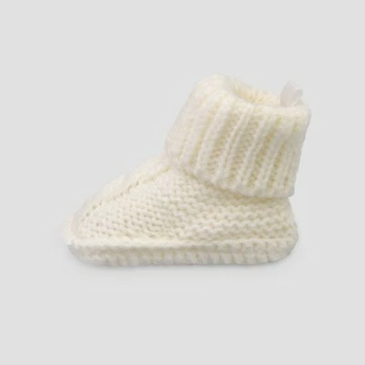 Just One You Made By Carter's Baby Knitted Cable Slippers - Just One You® made by carter's Ivory Newborn 3 Just One You Made By Carter's Baby Knitted Cable Slippers - Just One You® made by carter's Ivory Newborn