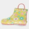 Toddler Girls' Western Chief Alice Floral Print Rain Boots - Yellow
