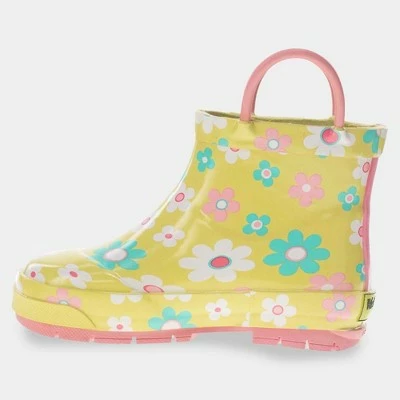 Toddler Girls' Western Chief Alice Floral Print Rain Boots - Yellow 3 Toddler Girls' Western Chief Alice Floral Print Rain Boots - Yellow