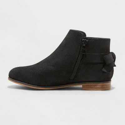 Girls' Norma Zipper Slip-On Chelsea Boots - Cat & Jack™ Black 3 Girls' Norma Zipper Slip-On Chelsea Boots - Cat & Jack™ Black
