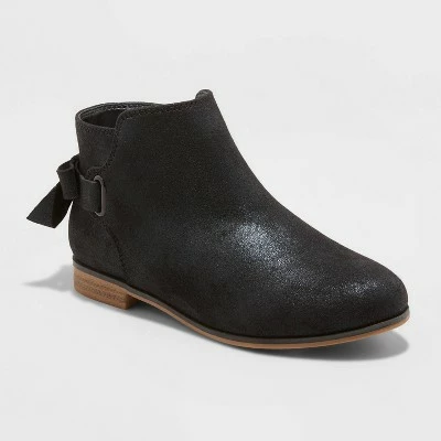 Girls' Norma Zipper Slip-On Chelsea Boots - Cat & Jack™ Black 11 Girls' Norma Zipper Slip-On Chelsea Boots - Cat & Jack™ Black - Image 9