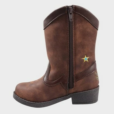 Toddler Boys' Toy Story Pull-On Boots - Brown 3 Toddler Boys' Toy Story Pull-On Boots - Brown
