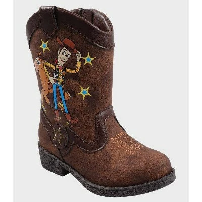 Toddler Boys' Toy Story Pull-On Boots - Brown 12 Toddler Boys' Toy Story Pull-On Boots - Brown - Image 10