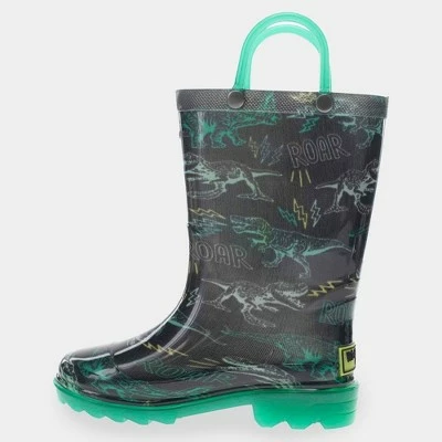 Toddler Boys' Western Chief Pull-On Rain Boots - Charcoal Gray 3 Toddler Boys' Western Chief Pull-On Rain Boots - Charcoal Gray