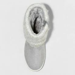 Girls' Thea Zipper Slip-On Winter Shearling Style Boots - Cat & Jack™ Off-white 6 Girls' Thea Zipper Slip-On Winter Shearling Style Boots - Cat & Jack™ Off-white -Kids' Shoes Official Shop unnamed file 2681