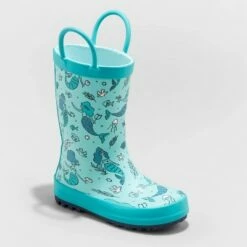 Toddler Girls' Odelia Rain Boots - Cat & Jack™ Blue -Kids' Shoes Official Shop unnamed file 2759