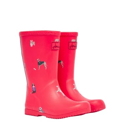 Joules Girls Roll Up Flexible Printed Wellies 4 Joules Girls Roll Up Flexible Printed Wellies - Image 2