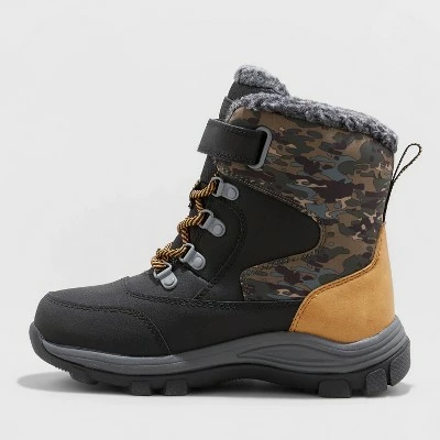 Boys' Foster Winter Boots - All in Motion™ Black 3 Boys' Foster Winter Boots - All in Motion™ Black