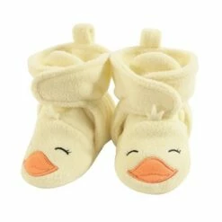 Hudson Baby Baby and Toddler Cozy Fleece Booties, Yellow Duck -Kids' Shoes Official Shop unnamed file 2864