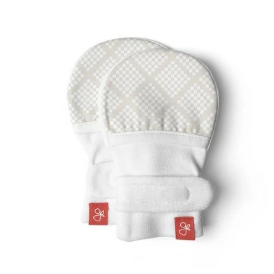 Goumikids Goumi Baby Organic Cotton Diamond Dots Mittens & Boots - Cream 0-3M 5 Goumikids Goumi Baby Organic Cotton Diamond Dots Mittens & Boots - Cream 0-3M - Image 3