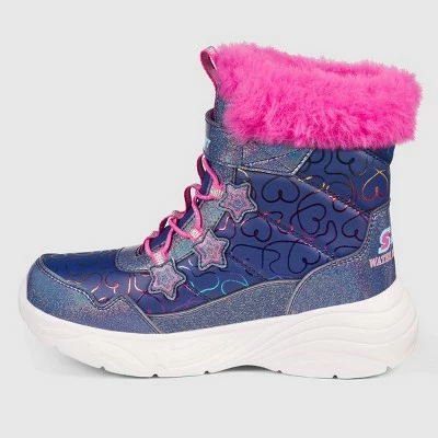Girls' S SPORT BY SKECHERS Lilyana Zipper Winter Boots - Navy 3 Girls' S SPORT BY SKECHERS Lilyana Zipper Winter Boots - Navy