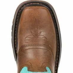Rocky Boots Rocky Girls Teal Original Ride FLX Western Boot -Kids' Shoes Official Shop unnamed file 3037