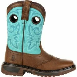 Rocky Boots Rocky Girls Teal Original Ride FLX Western Boot -Kids' Shoes Official Shop unnamed file 3038