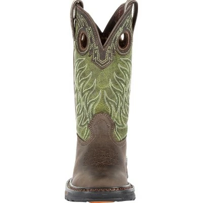 Durango Boot Lil' Durango Maverick XP Boys' Green Western Work Boot 4 Durango Boot Lil' Durango Maverick XP Boys' Green Western Work Boot - Image 2