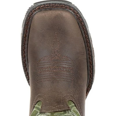 Durango Boot Lil' Durango Maverick XP Boys' Green Western Work Boot 7 Durango Boot Lil' Durango Maverick XP Boys' Green Western Work Boot - Image 5