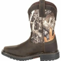 Rocky Boots Rocky Ride FLX Boys' Camo Waterproof Western Boot -Kids' Shoes Official Shop unnamed file 3063