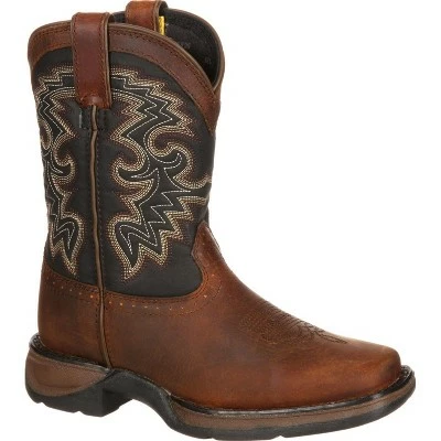 Durango Boot LIL' DURANGO Boys' Tan & Black Western Boot 8 Durango Boot LIL' DURANGO Boys' Tan & Black Western Boot - Image 6