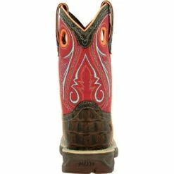Durango Boot Lil' Rebel by Durango Little Kids Gator Emboss Red Western Boot 10 Durango Boot Lil' Rebel by Durango Little Kids Gator Emboss Red Western Boot -Kids' Shoes Official Shop unnamed file 3182