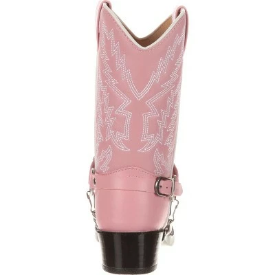 Durango Boot Durango Girls Kid Pink Rhinestone Western Boot 5 Durango Boot Durango Girls Kid Pink Rhinestone Western Boot - Image 3