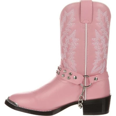 Durango Boot Durango Girls Kid Pink Rhinestone Western Boot 6 Durango Boot Durango Girls Kid Pink Rhinestone Western Boot - Image 4