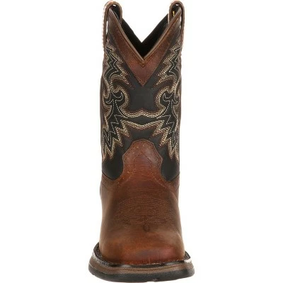 Durango Boot LIL' DURANGO Toddler Boys' Tan & Black Western Boot 4 Durango Boot LIL' DURANGO Toddler Boys' Tan & Black Western Boot - Image 2