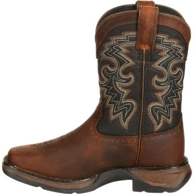 Durango Boot LIL' DURANGO Toddler Boys' Tan & Black Western Boot 6 Durango Boot LIL' DURANGO Toddler Boys' Tan & Black Western Boot - Image 4