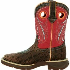 Durango Boot Lil' Rebel by Durango Kids Gator Emboss Red Western Boot 11 Durango Boot Lil' Rebel by Durango Kids Gator Emboss Red Western Boot -Kids' Shoes Official Shop unnamed file 3245