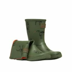 Joules Boys Roll Up Flexible Printed Wellies
