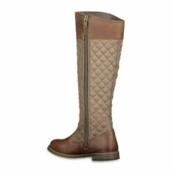 Hope & Henry Girls Quilted Leather Riding Boot, Toddler