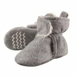 Hudson Baby Baby and Toddler Cozy Fleece and Sherpa Booties, Heather Gray 13 Hudson Baby Baby and Toddler Cozy Fleece and Sherpa Booties, Heather Gray -Kids' Shoes Official Shop unnamed file 3461