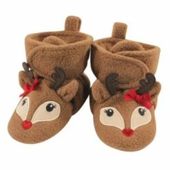 Hudson Baby Infant and Toddler Girl Cozy Fleece Booties, Girl Reindeer -Kids' Shoes Official Shop unnamed file 3477