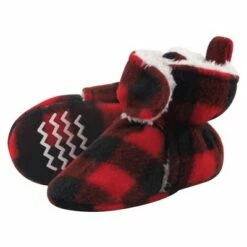 Hudson Baby Baby and Toddler Cozy Fleece and Sherpa Booties, Black Red Plaid 11 Hudson Baby Baby and Toddler Cozy Fleece and Sherpa Booties, Black Red Plaid -Kids' Shoes Official Shop unnamed file 3496